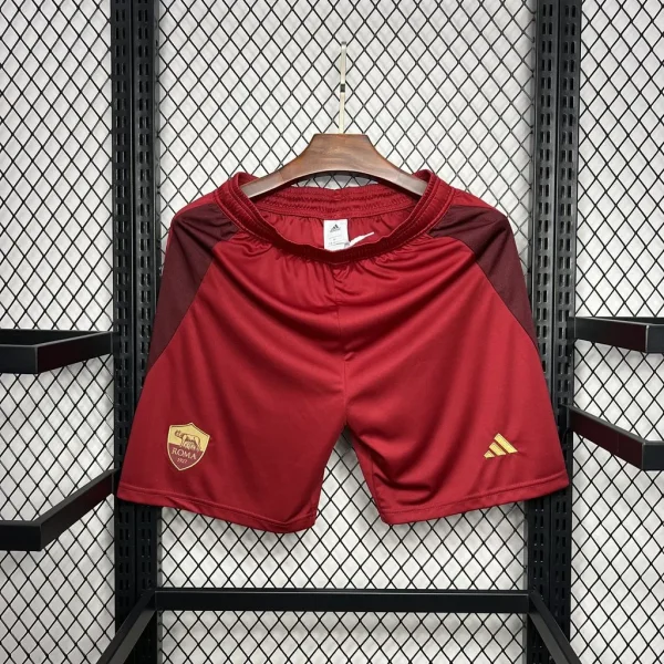 2024-25 Serie A Roma Home Shorts - Image 3
