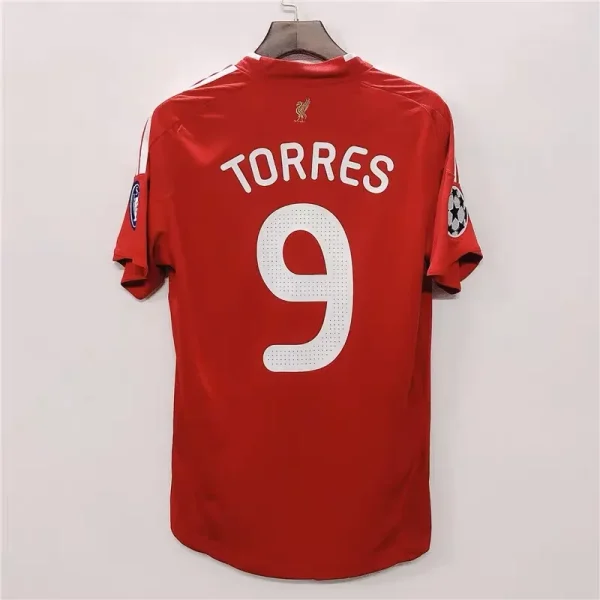2008-09Liverpool Retro Jersey Home - Image 9