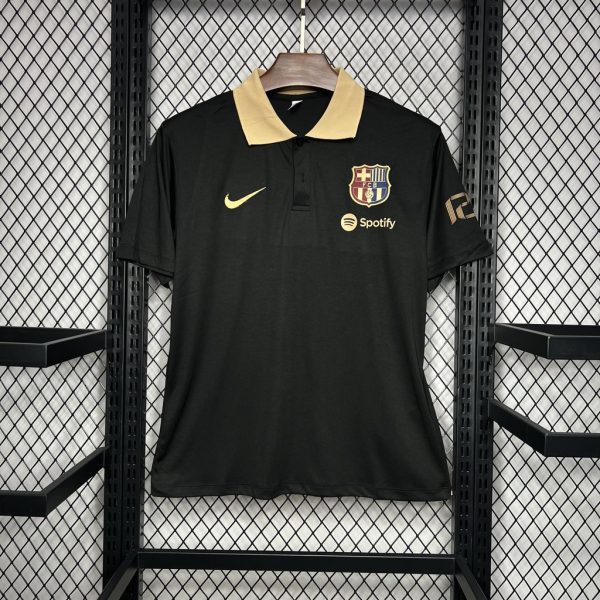24-25 Barcelona Black POLO Shirt - Image 3