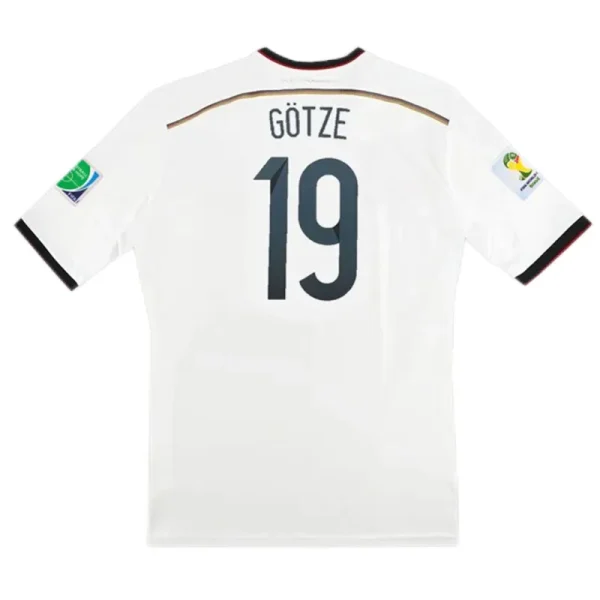 2014 Germany 4 Star Retro Jersey Home World Cup - Image 7