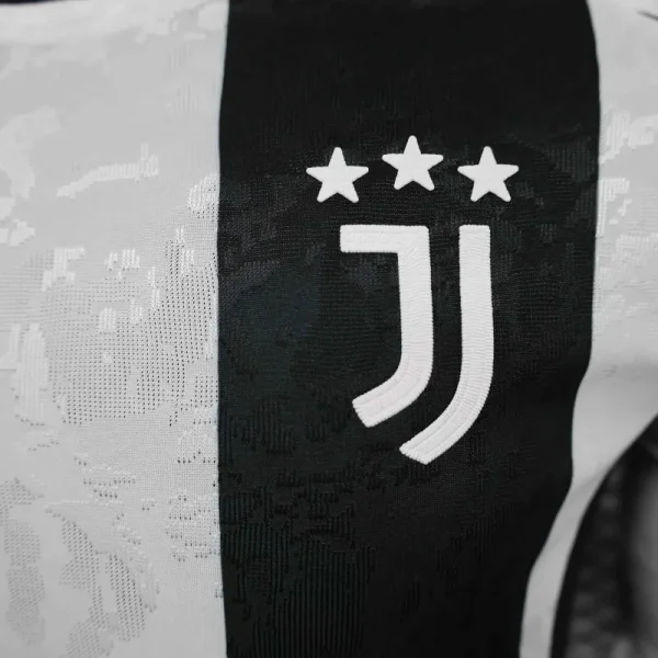 24-25 Juventus Home Soccer Jersey Player Version Long Sleeve - Image 5