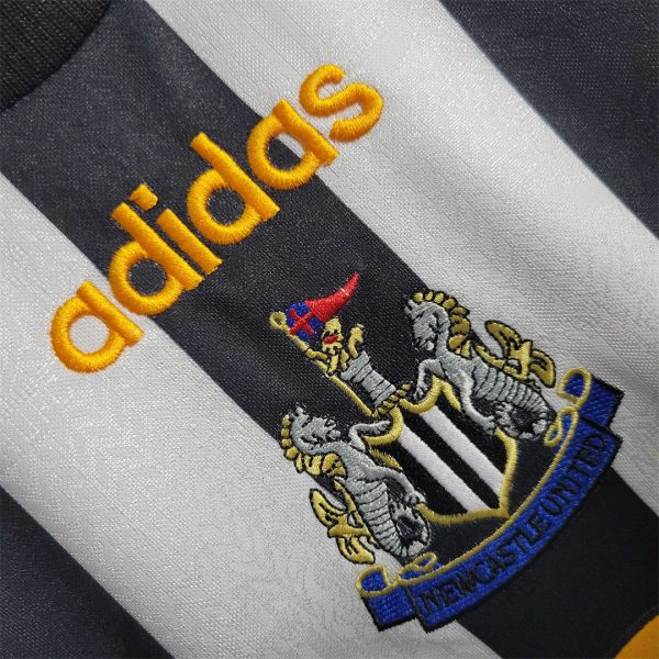 Adidas Newcastle United Retro Home Long Sleeve Football Jersey 97-99 - Image 5