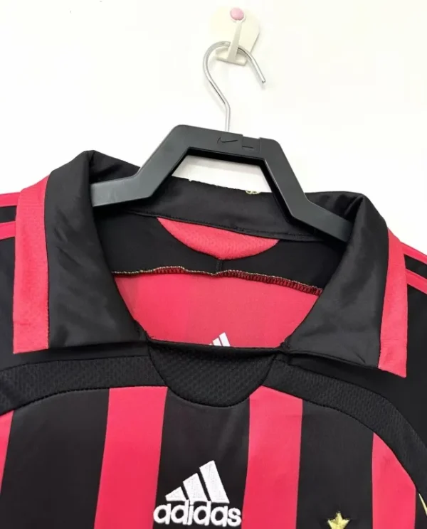 2006-07 AC Milan Ronaldo #99 Maldini #3 Kakà #22 Retro Jersey Home Replica - Image 4