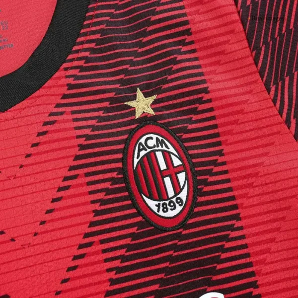 23-24 Kids AC Milan Jersey Home Kit - Image 4