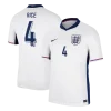 England Home Jersey EURO 2024 RICE #4 KANE #9 BELLINGHAM #10 FODEN #11 - Image 3