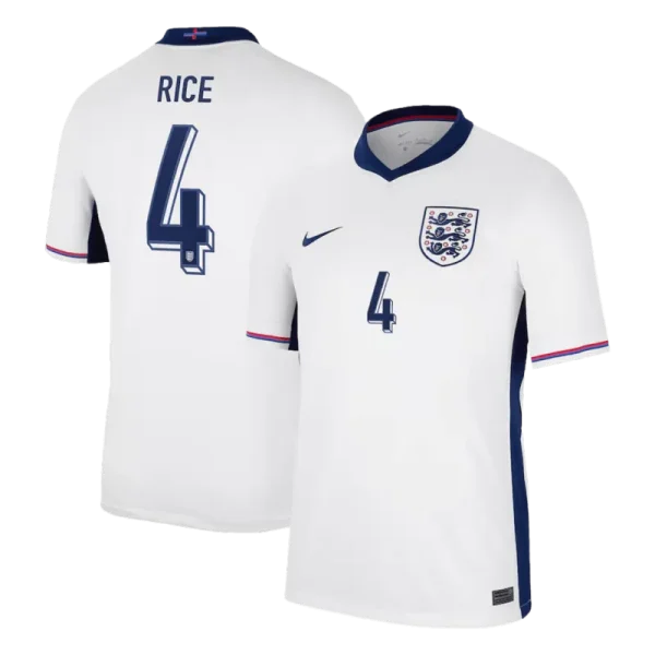 England Home Jersey EURO 2024 RICE #4 KANE #9 BELLINGHAM #10 FODEN #11 - Image 3