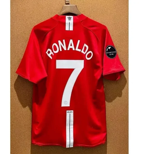 2007/08 Manchester United Retro Jersey Home - Image 8