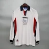 1998 England World Cup Home Retro Jersey Long Sleeve #7 BACKHAM #20 OWEN - Image 10