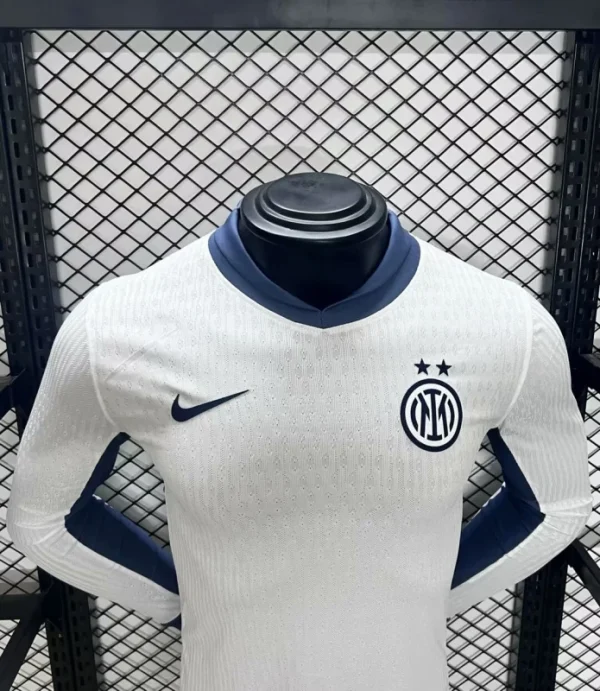 24-25 Inter Milan Away Long Sleeve Kit Player Version Shirt Soccer Jersey - Image 5
