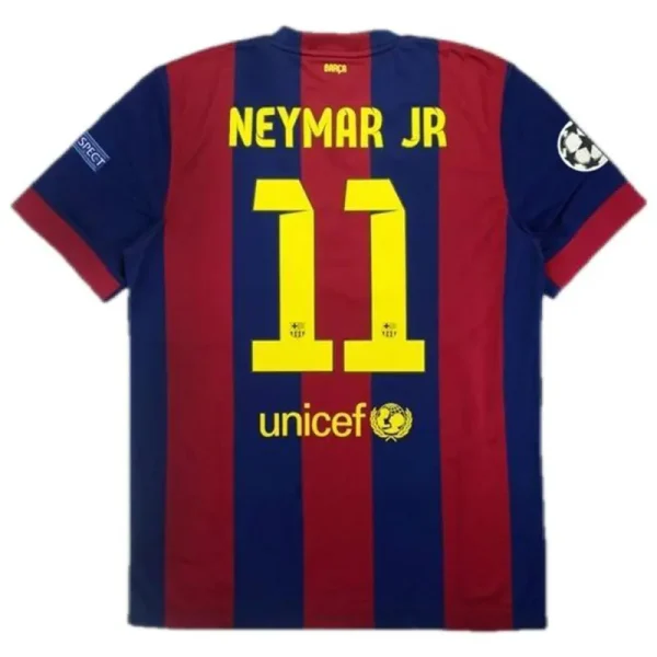 14-15 Barcelona Messi #10 Neymar Jr #11 Retro Jersey Home - Imagen 3
