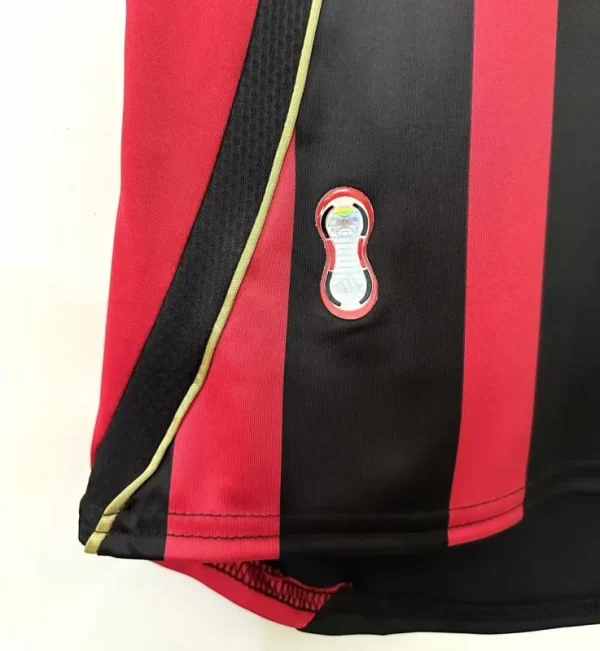 2006-07 AC Milan Ronaldo #99 Maldini #3 Kakà #22 Retro Jersey Home Replica - Image 8