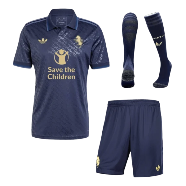 2024-25 Juventus Third Away Custom Full Soccer Kits Save The Children Sponsor