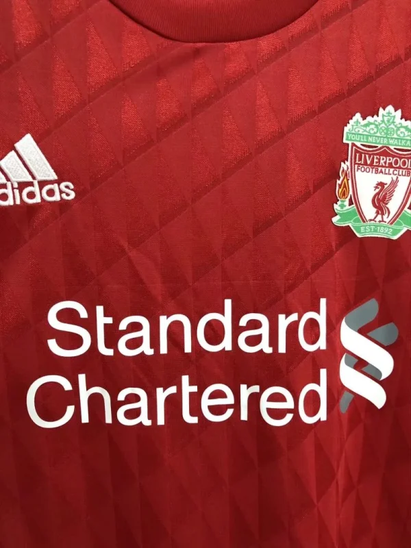 Retro Liverpool FC Home Football Jersey Long Sleeve 2010/2011 - Image 5