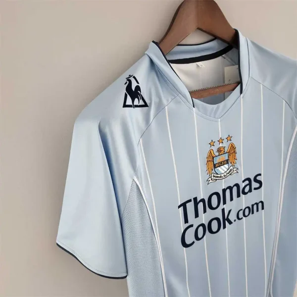 2007/08 Manchester City Retro Home Jersey - Image 8