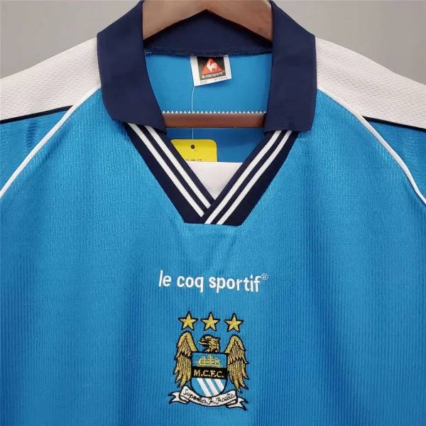 1999/01 Manchester City Retro Home Jersey - Image 3