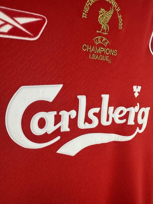Retro Liverpool FC Home Football Jersey Long Sleeve 2004/2005 - Image 4