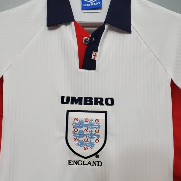 1998 England World Cup Home Retro Jersey - Image 8