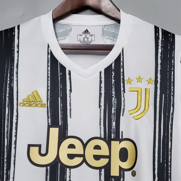 20-21 Juventus Home Soccer Retro Jerseys Shirt - Image 3