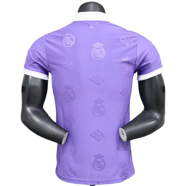 2025-26 Real Madrid Men's Polo Shirt Purple - Image 2