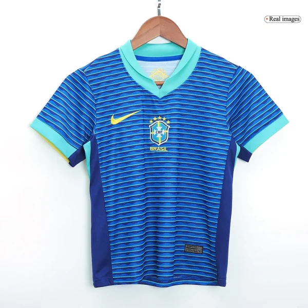 Kids Brazil Away Kit Copa America 2024 Youth Apparels - Image 3