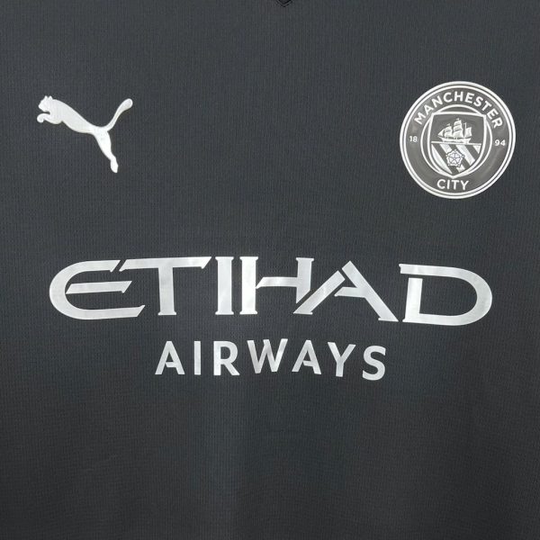 Manchester City Black 3th Away Football Shirt 2025/2026  Fan  Version - Image 3