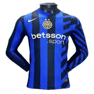 24-25 Inter Milan Home Long Sleeve Kit Player Version Shirt Soccer Jersey