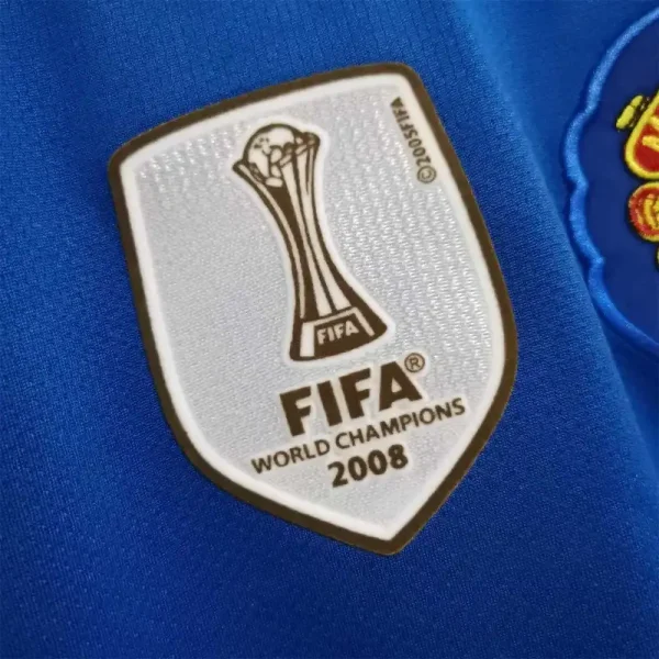 08-09 Manchester United Home Retro Jersey #7 Ronaldo Long Sleeve - Image 5