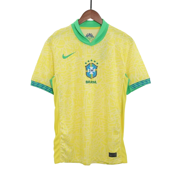 Brazil Home Jersey RODRYGO #10 VINI JR. #7 Copa America 2024 - Image 3