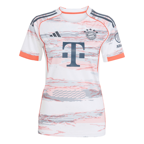 Bayern Munich Soccer Jersey Away Women's Custom Shirt 2025-26 - Image 2