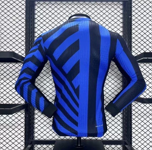 24-25 Inter Milan Home Long Sleeve Kit Player Version Shirt Soccer Jersey - Image 4