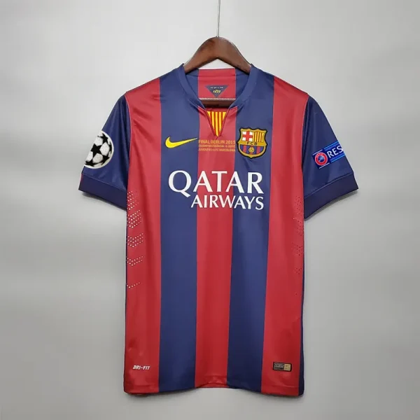 14-15 Barcelona Messi #10 Neymar Jr #11 Retro Jersey Home - Imagen 2