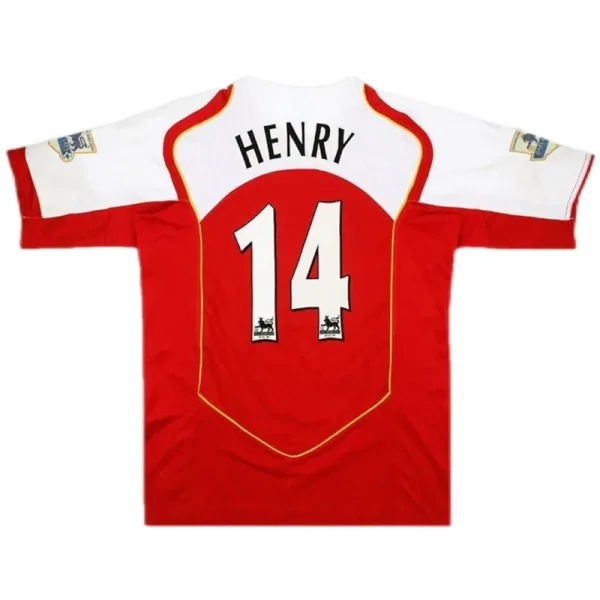 04-05 Arsenal Henry #14 FABREGAS #15 Pires #7 Bergkamp #10 Retro Jersey Home Replica - Image 9