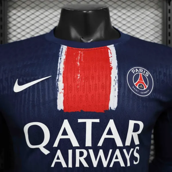24-25 PSG Home Long Sleeve Kit Player Version Shirt Soccer Jersey - Image 5