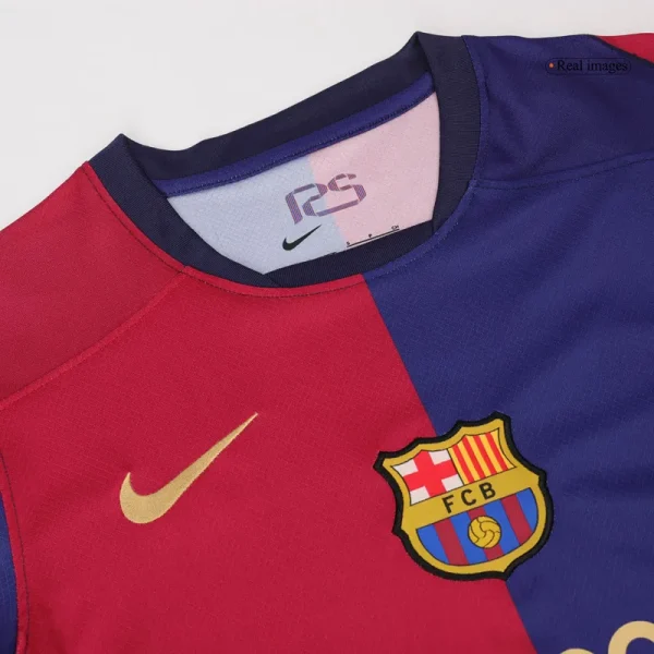 24-25 Barcelona Home Long Sleeve Jersey - Image 9
