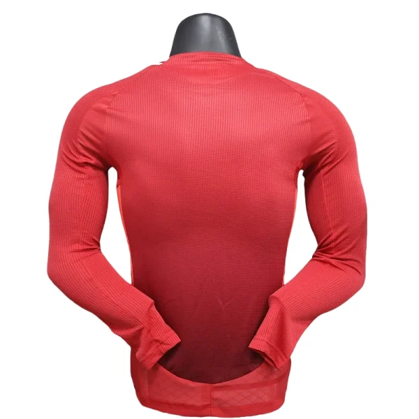 24-25 Manchester United Home Long Sleeve Player Version - Image 2