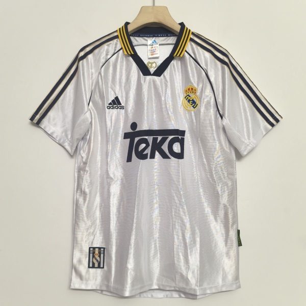 Real Madrid Retro Jersey Home Shirt 1998-00 - Image 2