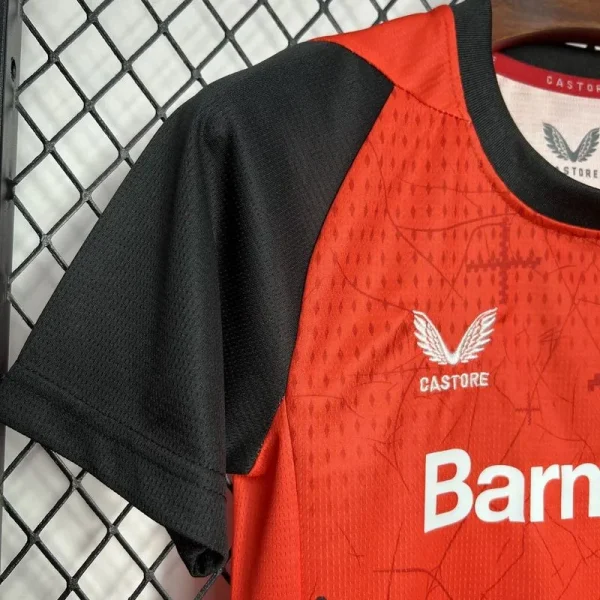 24-25 Bayer 04 Leverkusen Kids Kit Home Soccer Jersey - Image 5