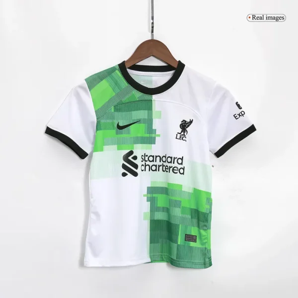 23-24 Kids Liverpool Away Jersey Kit - Image 4