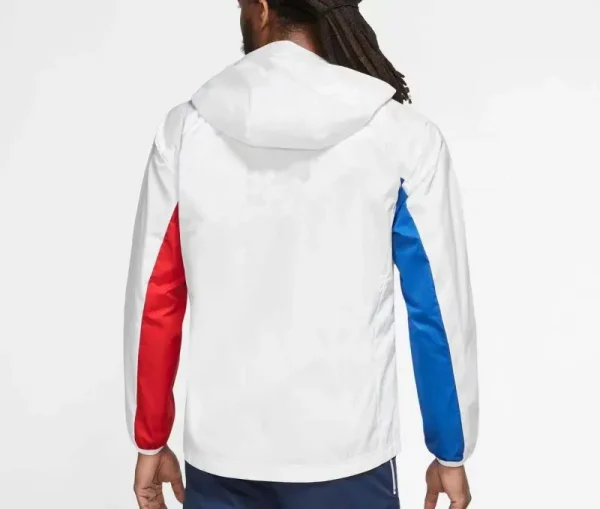 23-24 Barcelona Jersey Windbreaker White - Image 2