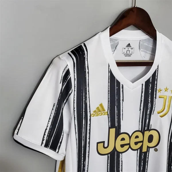 20-21 Juventus Home Soccer Retro Jerseys Shirt - Image 6