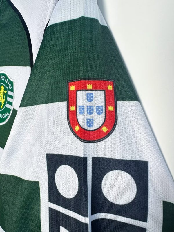 Sporting Lisbon Retro Home Long sleeve Jersey 2003-04 - Image 6