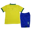 Brazil Kids Soccer Jersey Home Kit(Jersey+Shorts) World Cup 2022 - Image 2