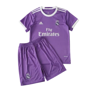 Real Madrid16-17 Away Retro Kids Kits Children Sets Football Jersey