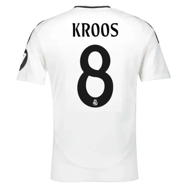 Real Madrid Home MBAPPÉ #9 KROOS #8 ARDA GÜLER #24 Jersey 2024-25 - Image 9