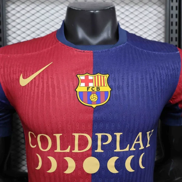 24-25 Barcelona x COLDPLAY Home Jersey Player Version - Image 5