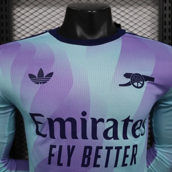 Arsenal Third Away Long Sleeve Jersey Player Version 2024-25 - Image 3