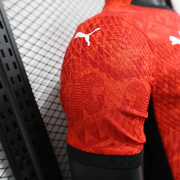 2024/2025 Players Edition Egypt Home Red Football Jersey - Image 6