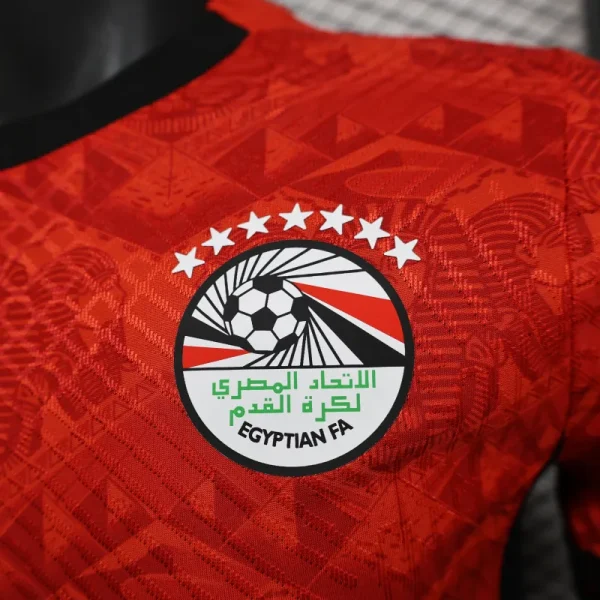 2024/2025 Players Edition Egypt Home Red Football Jersey - Image 5