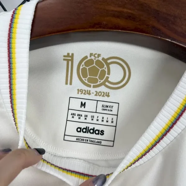 Colombia 2024 Nation 100th White Anniversary Collection Jersey White - Image 4