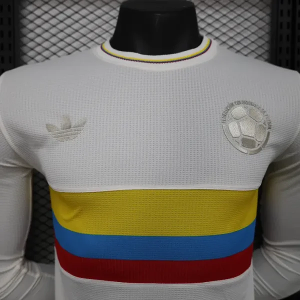Colombia Nation 24-25 100th Anniversary Player Version Long sleeve Jersey Soccer Shirt - Image 3